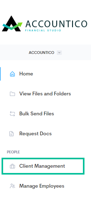 Image of left side navigation panel. See information above.