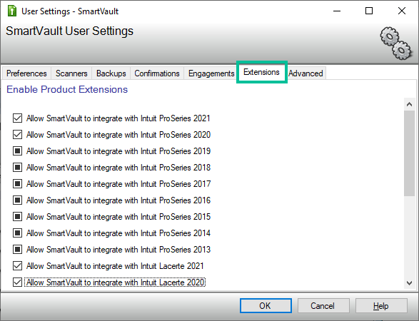 SV - Launchpad User Settings Extensions tab.png