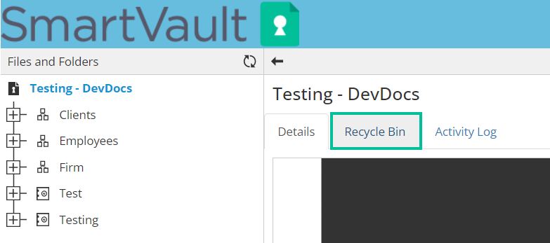 Dashboard - Recycle Bin tab.png