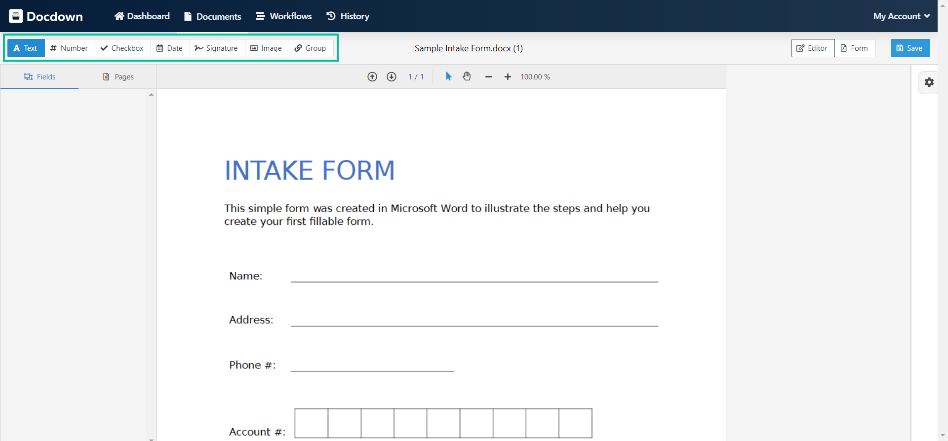 Creating your First Fillable PDF – SmartVault