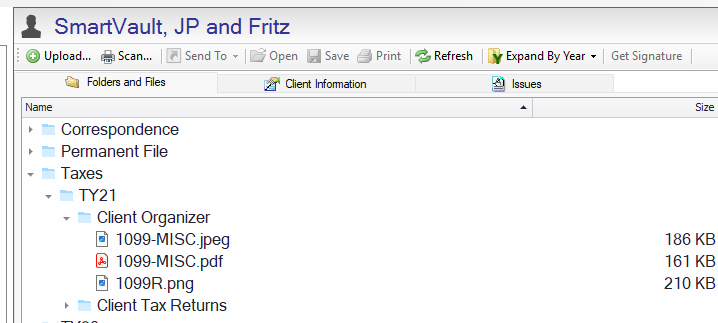 Recent folders can now be expanded to quickly access relevant documents