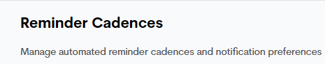 Step 3: Automated Reminders Settings Page