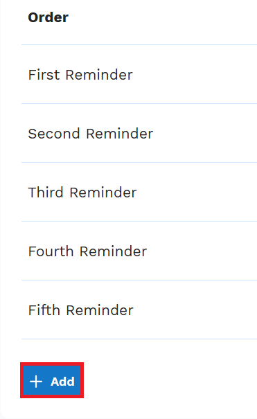 Step 7: Add new reminder