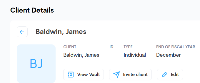 Step 2: Edit Client Details
