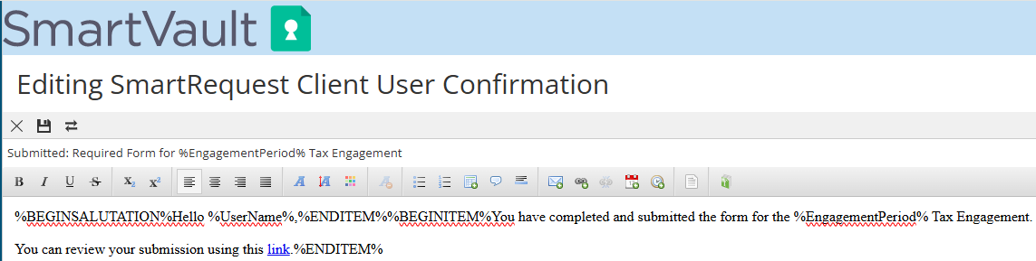 Step 4: Edit client confirmation email