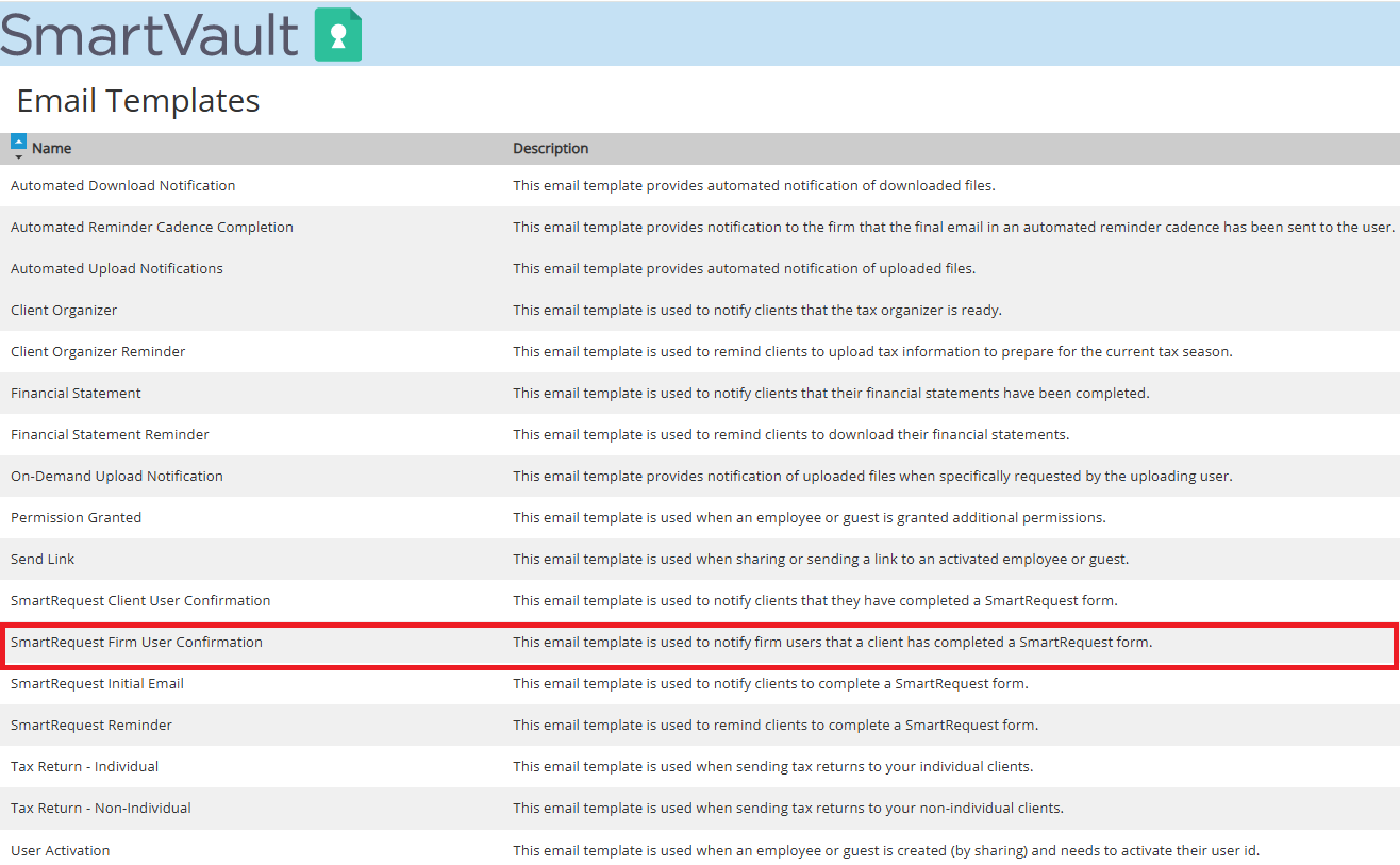 Step 3: Firm email templates
