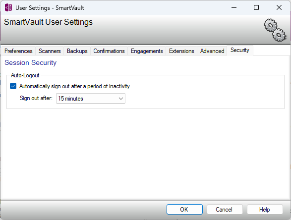 Step 4: Enable Auto-Logout on Inactivity checkbox