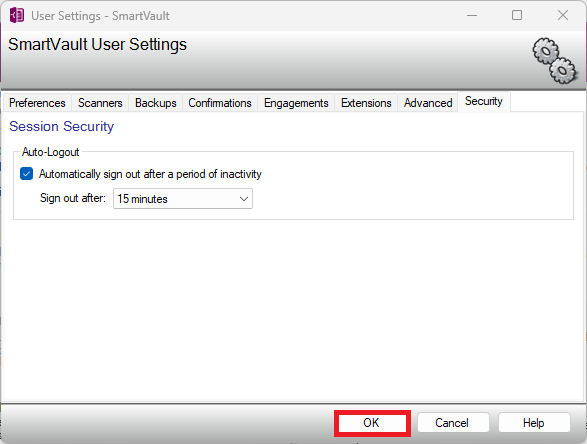 Step 6: Select OK to save