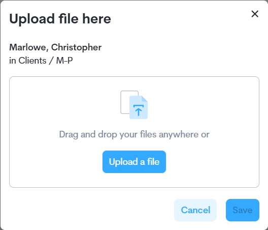 A document scanned with SmartScan or uploaded from a desktop, by a client or a firm user