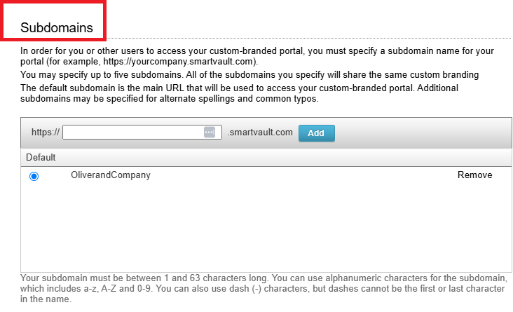 Holding Ctrl and Alt while clicking the Subdomains text on the Custom Branding page