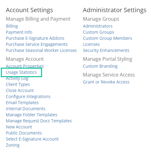 image showing account setting page. See information above