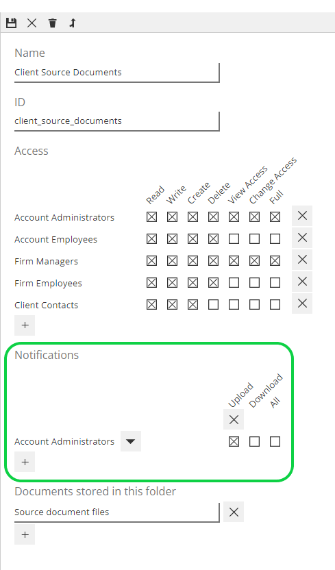 Notification section image. See information above