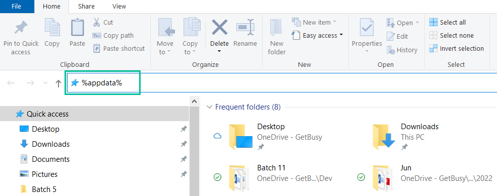 Image of file explorer. See information above