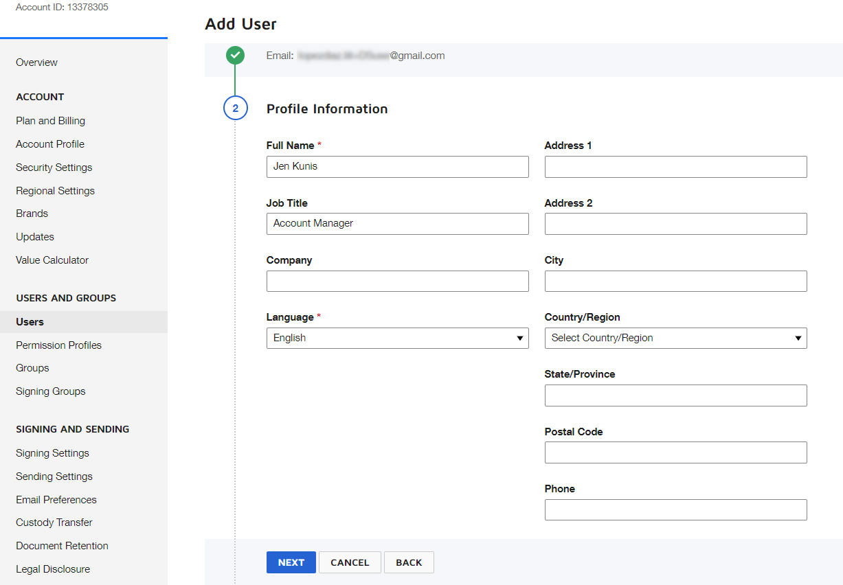 How do I manage my DocuSIgn contacts?